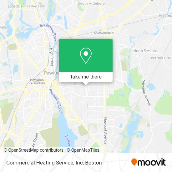 Commercial Heating Service, Inc map