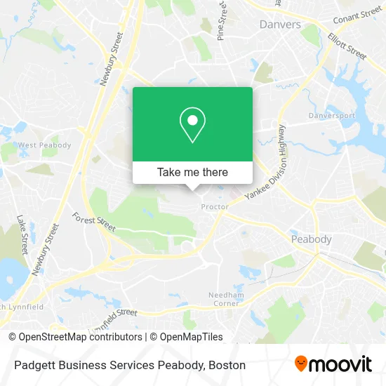 Padgett Business Services Peabody map
