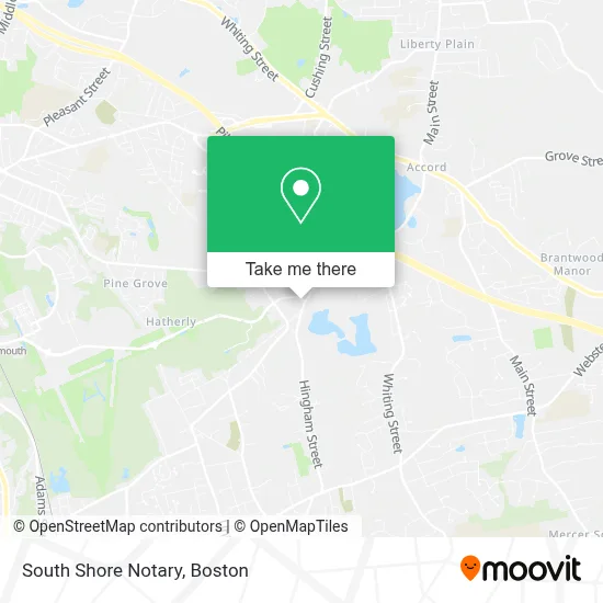South Shore Notary map