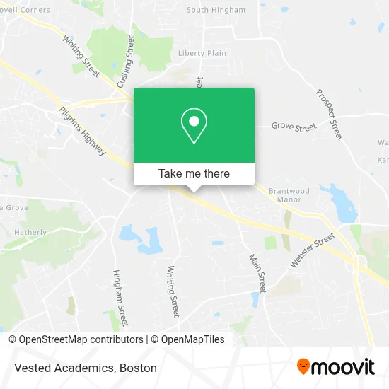 Vested Academics map
