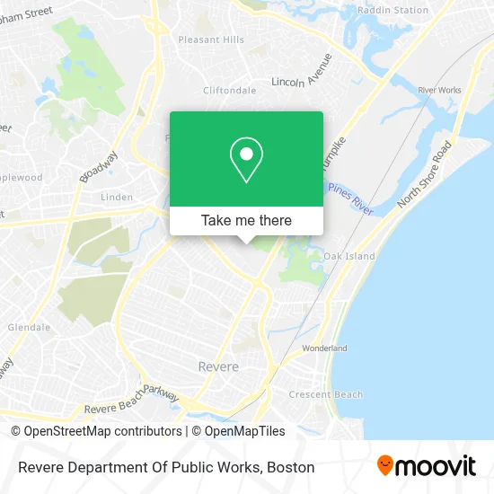 Revere Department Of Public Works map