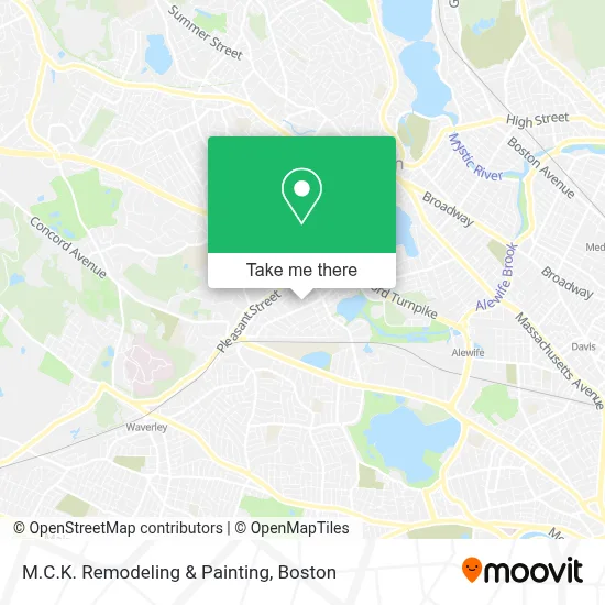 M.C.K. Remodeling & Painting map