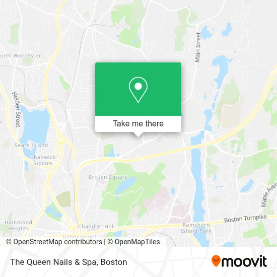 The Queen Nails & Spa map