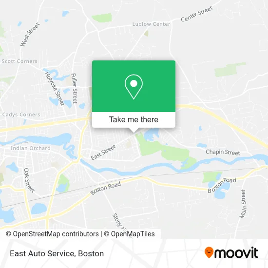 East Auto Service map