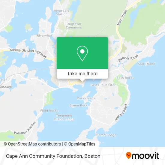 Cape Ann Community Foundation map