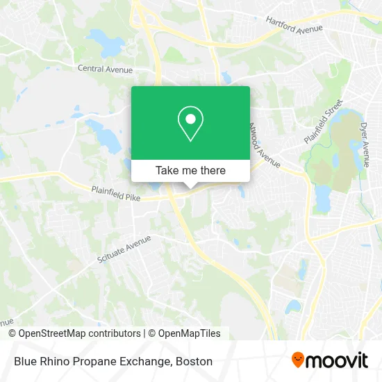 Blue Rhino Propane Exchange map