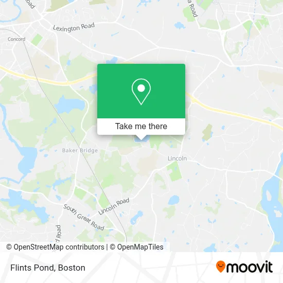 Flints Pond map