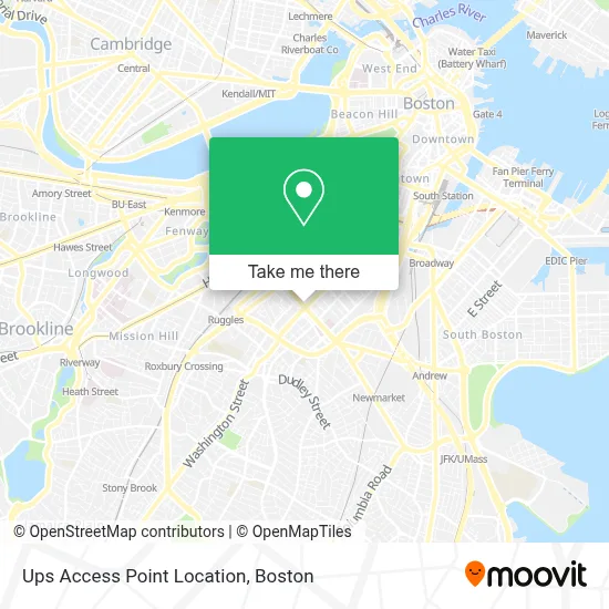 Ups Access Point Location map