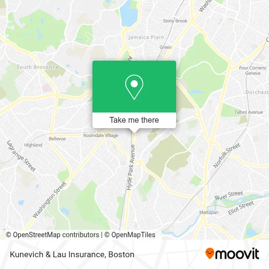 Kunevich & Lau Insurance map