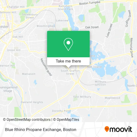Blue Rhino Propane Exchange map