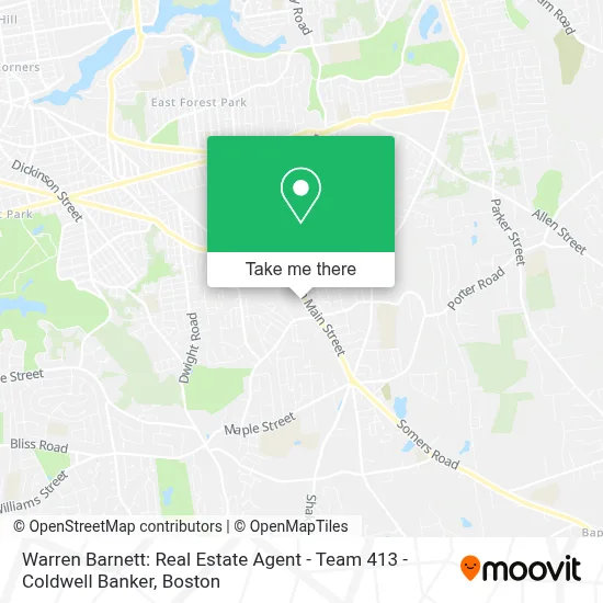 Warren Barnett: Real Estate Agent - Team 413 - Coldwell Banker map