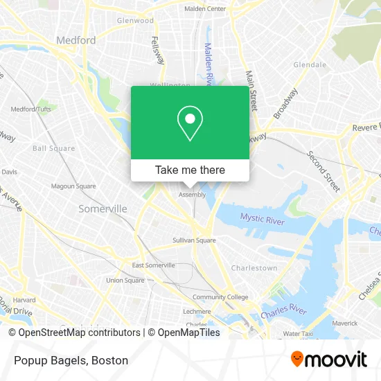 Popup Bagels map