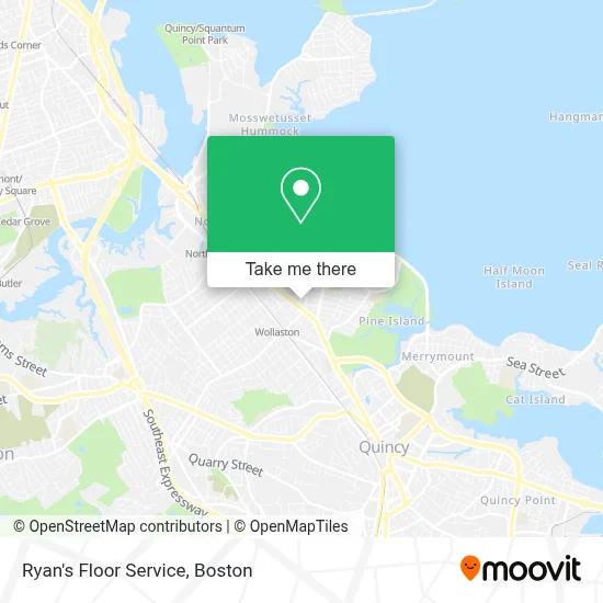 Ryan's Floor Service map