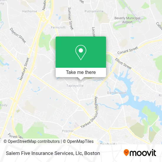 Salem Five Insurance Services, Llc map
