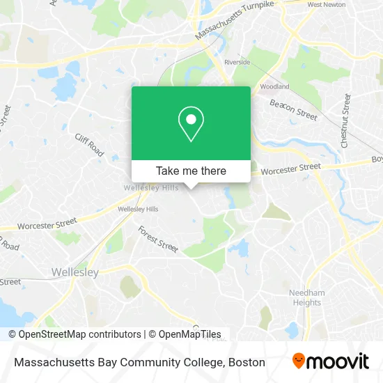 Massachusetts Bay Community College map