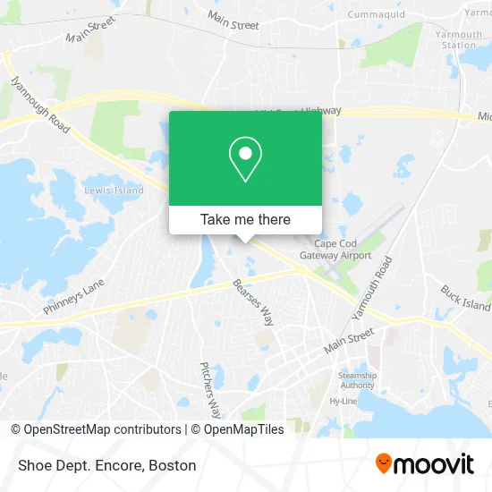 Shoe Dept. Encore map