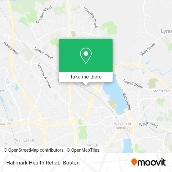 Hallmark Health Rehab map