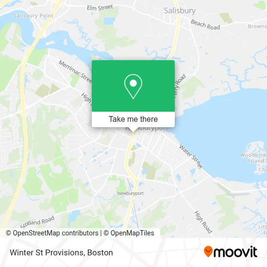Winter St Provisions map