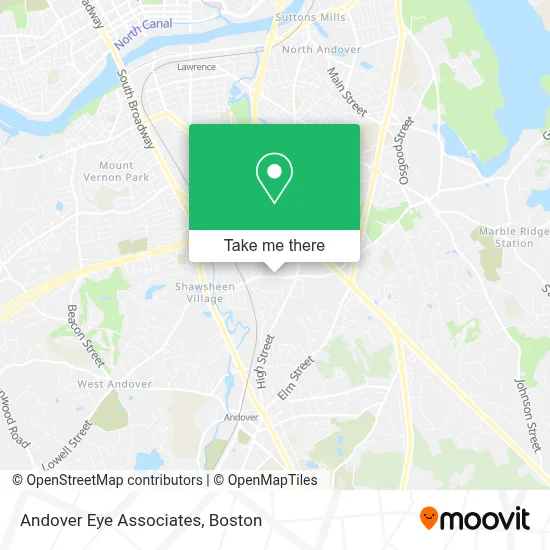 Andover Eye Associates map