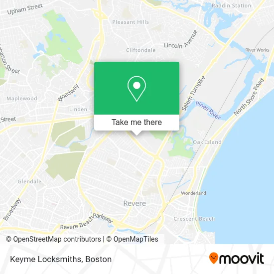 Keyme Locksmiths map