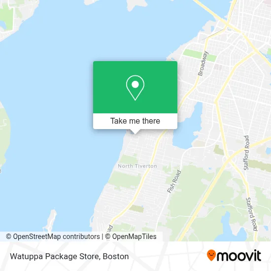 Watuppa Package Store map