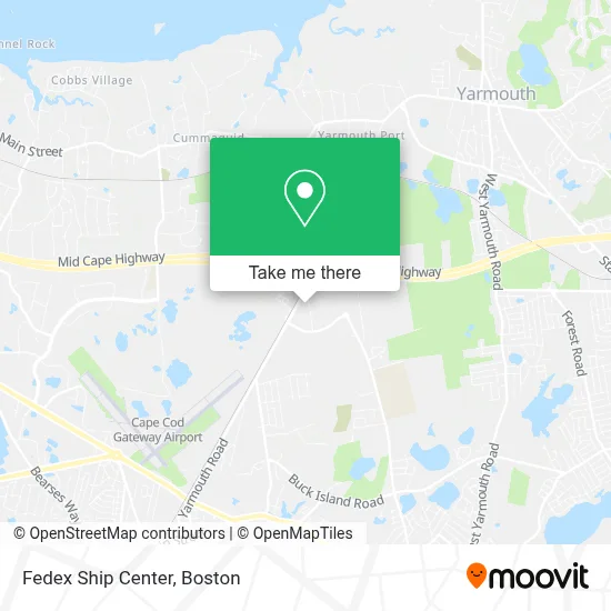 Fedex Ship Center map
