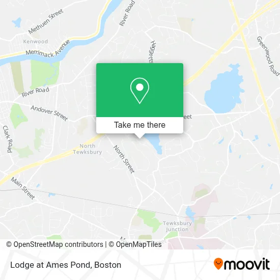 Lodge at Ames Pond map
