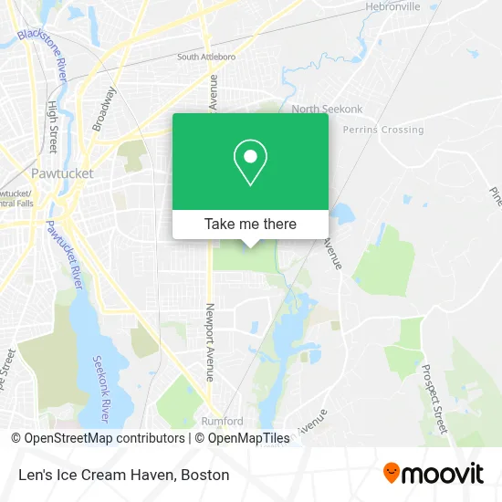 Len's Ice Cream Haven map
