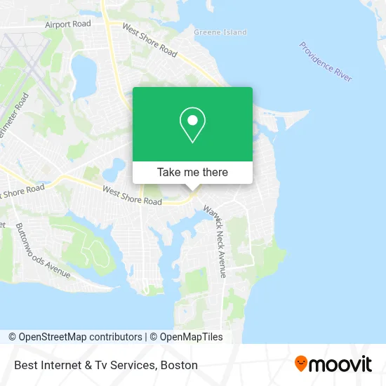 Best Internet & Tv Services map