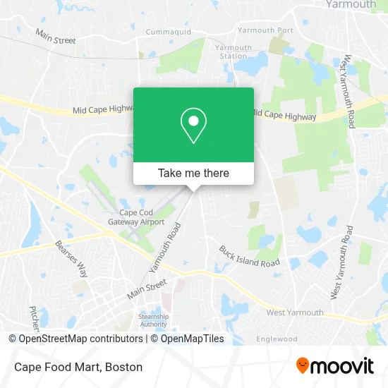 Cape Food Mart map