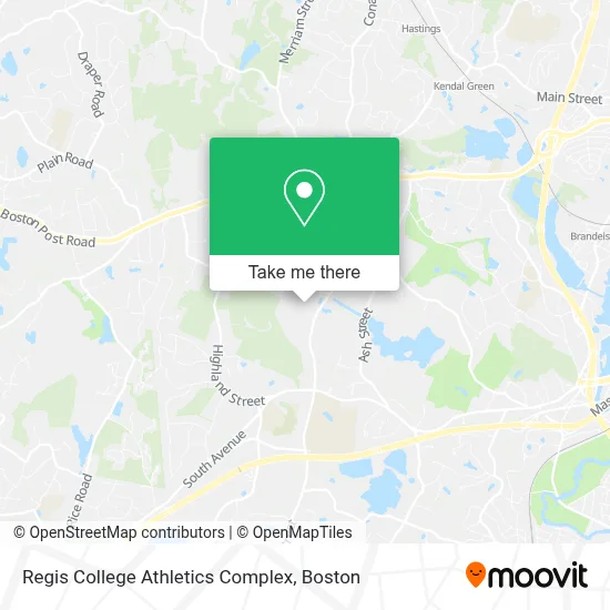 Regis College Athletics Complex map