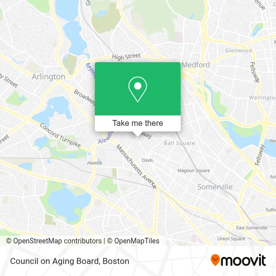 Council on Aging Board map