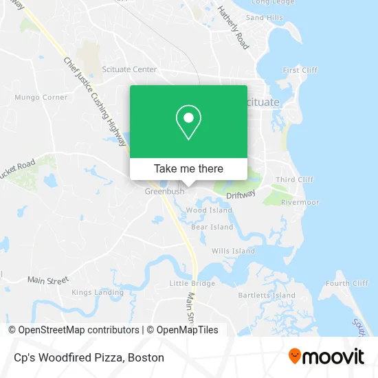 Cp's Woodfired Pizza map