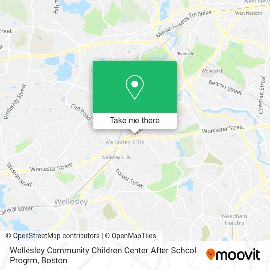 Wellesley Community Children Center After School Progrm map