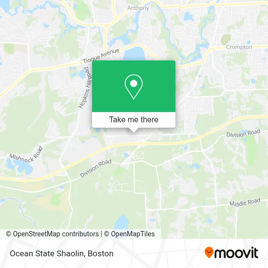 Ocean State Shaolin map