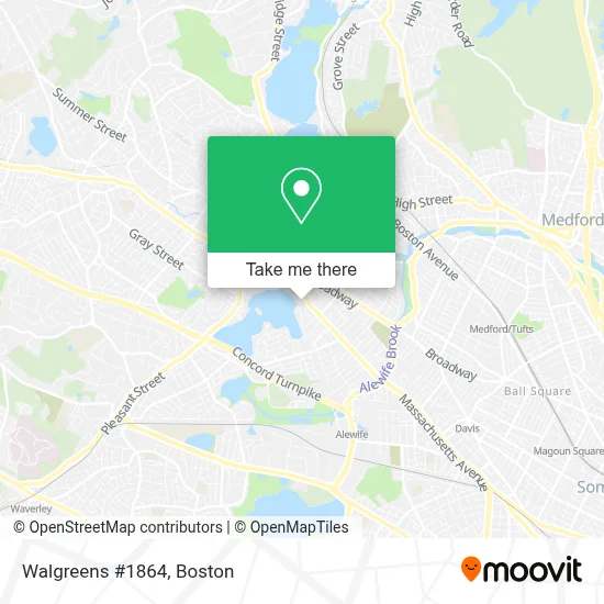 Walgreens #1864 map