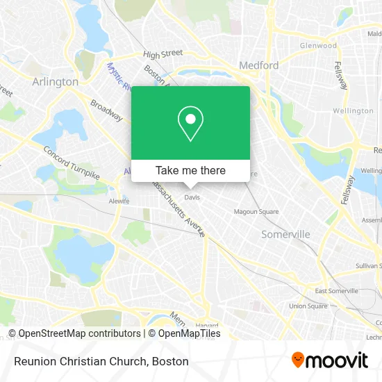 Reunion Christian Church map