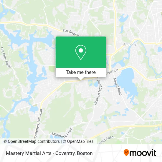 Mastery Martial Arts - Coventry map