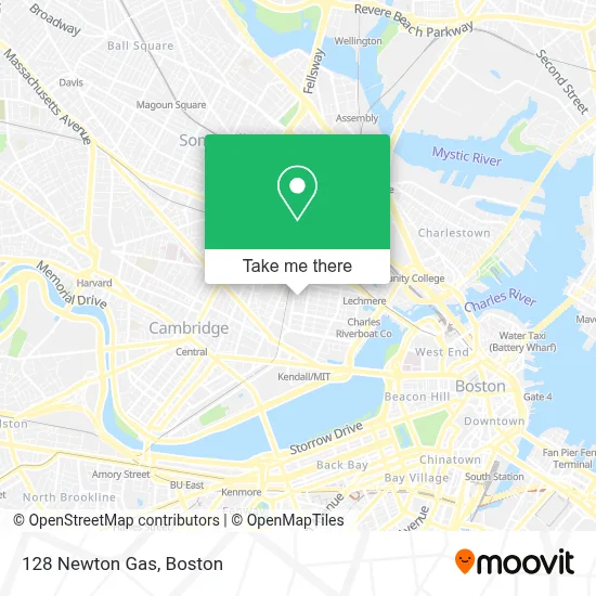 128 Newton Gas map