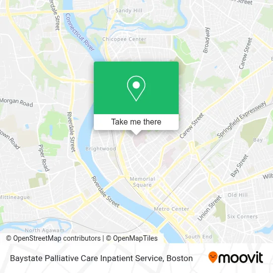 Baystate Palliative Care Inpatient Service map