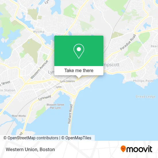 Western Union map