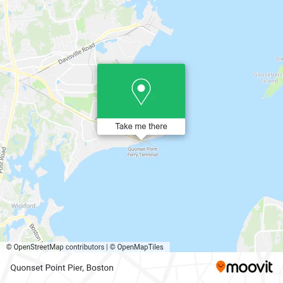 Quonset Point Pier map