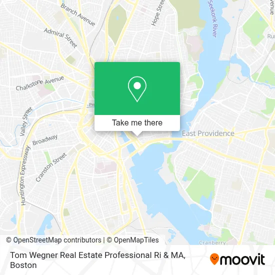 Tom Wegner Real Estate Professional Ri & MA map