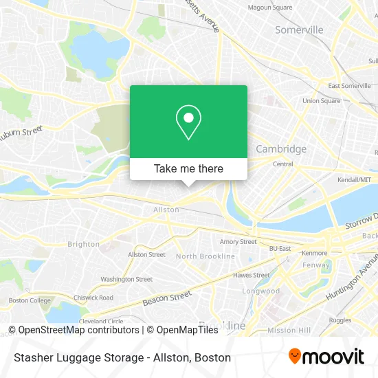 Stasher Luggage Storage - Allston map