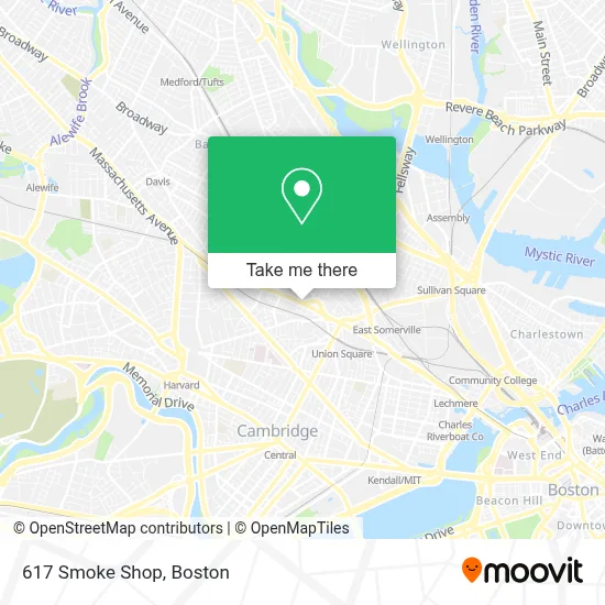 617 Smoke Shop map