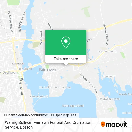Waring Sullivan Fairlawn Funeral And Cremation Service map