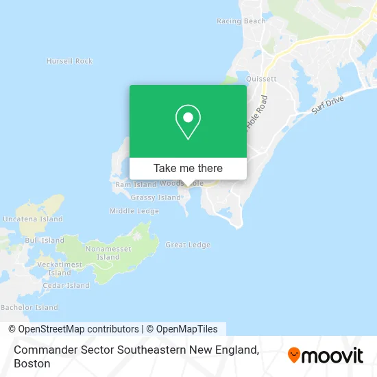 Commander Sector Southeastern New England map
