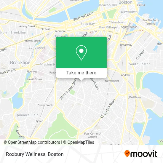 Roxbury Wellness map