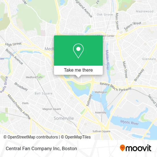 Central Fan Company Inc map
