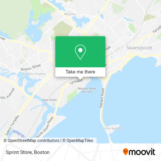Sprint Store map